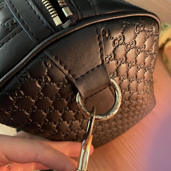 Black Top Handle Crossbody Carryon Bag - Picture 10 of 13